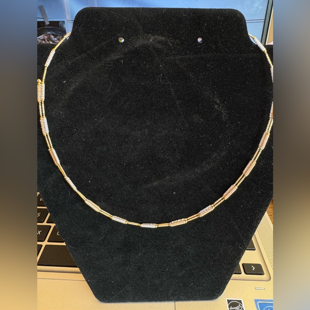 18k JAPAN GOLD 3 Gold-Toned Women's Necklace /Bracelet 28.5 inches